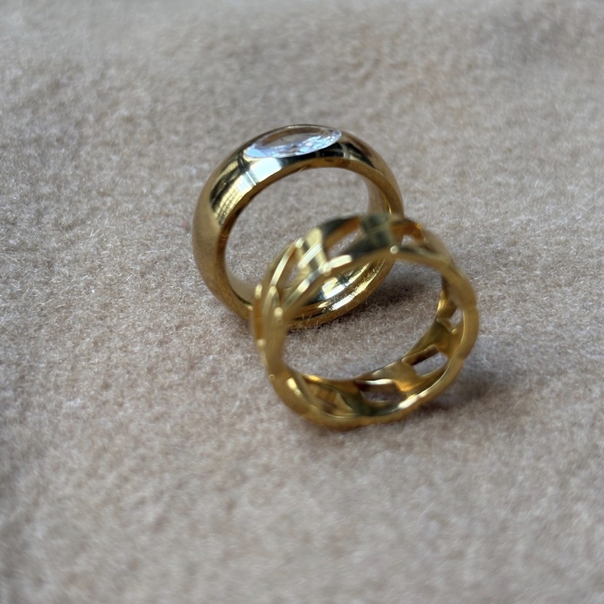 Gold ring collection