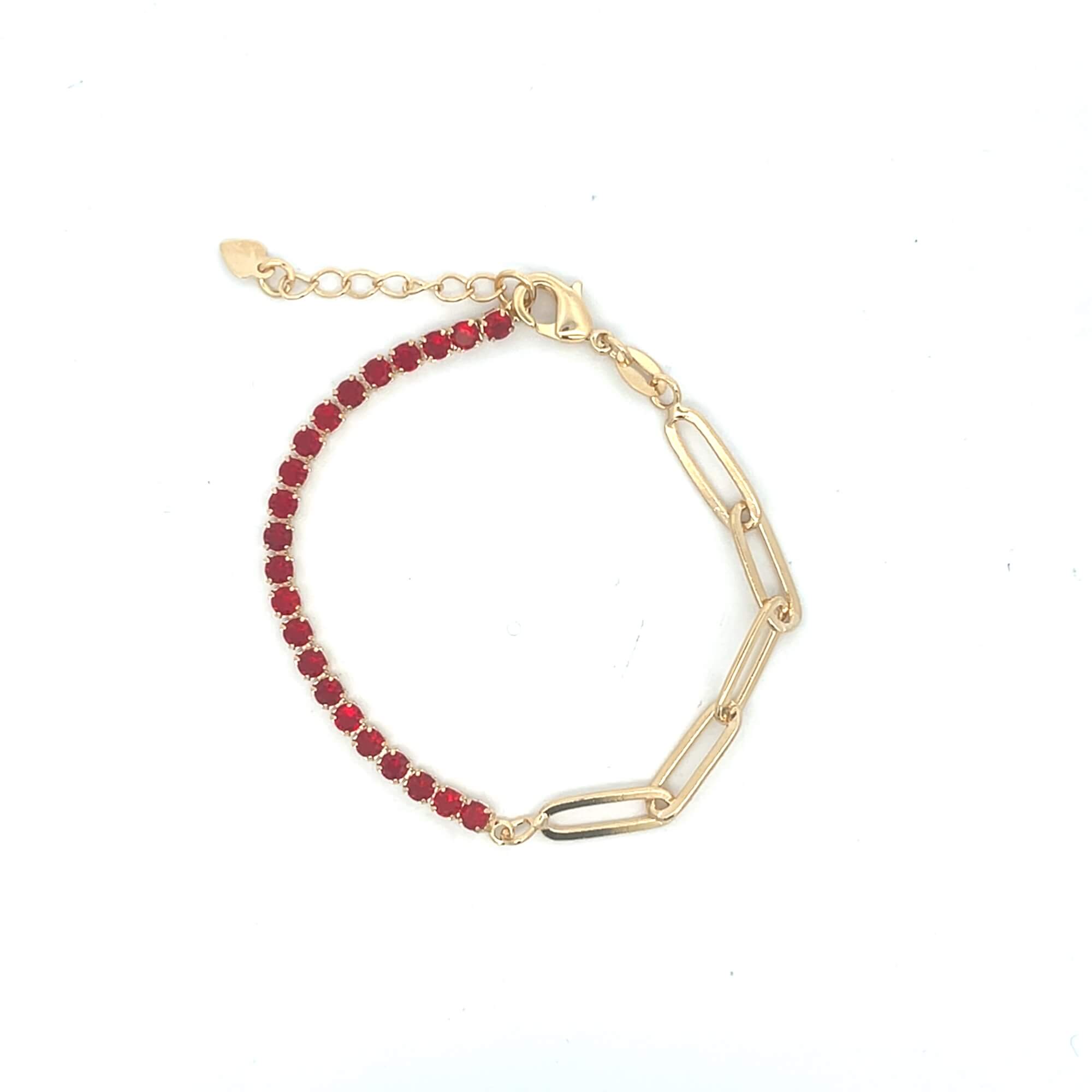 Colored CZ Tennis Bracelet